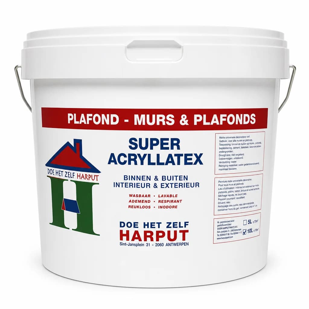 Muur/plafond Wit 10 l Binnen/buiten