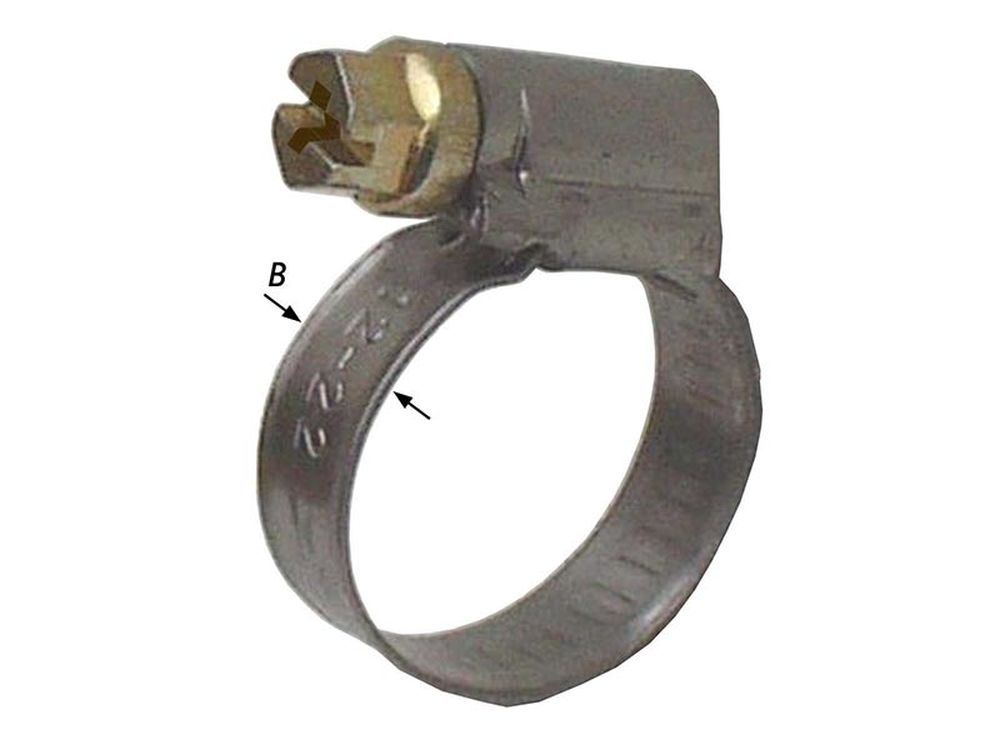 2 Darmklemmen, Koolstofstaal 110-130 mm