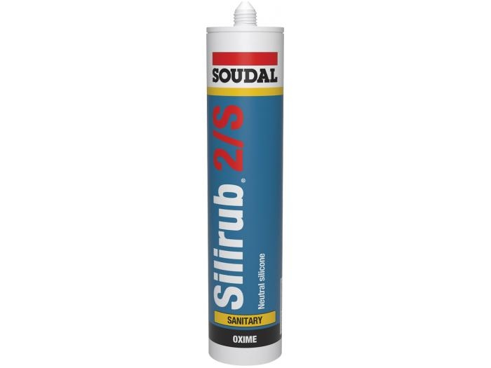 Soudal Silirub 2s Mastic Sanitaire 300 ml Blanc (Ral 9010)