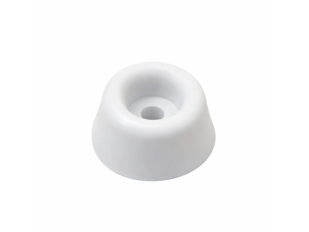 4 Buffers,thermop.rubber,wit 19x9 mm