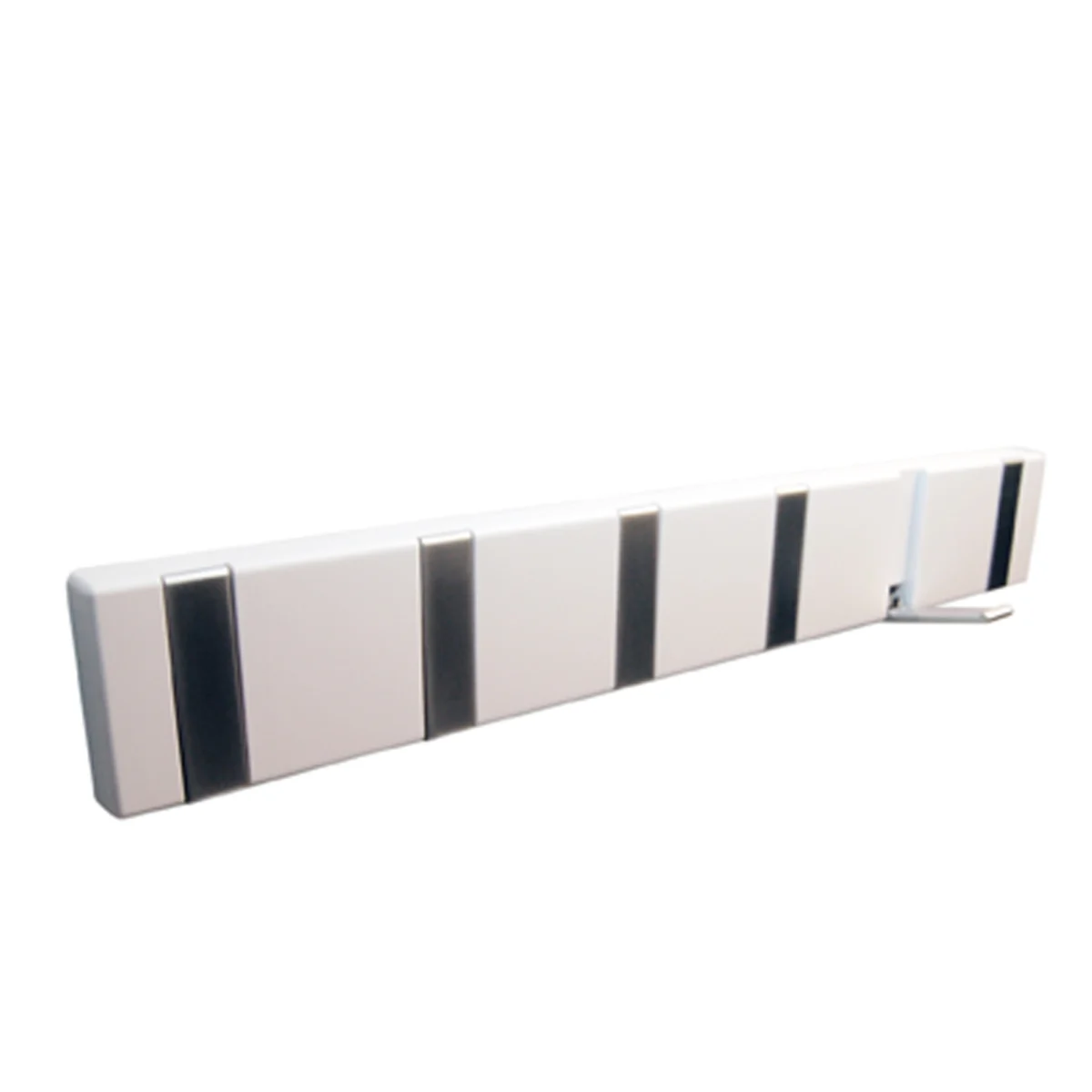 4 Neerklapb. Kapstokken,zwart 316x22x72 mm
