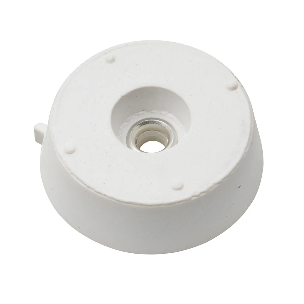 4 Stoelstoppen + Schr.gat Wit 24x8mm