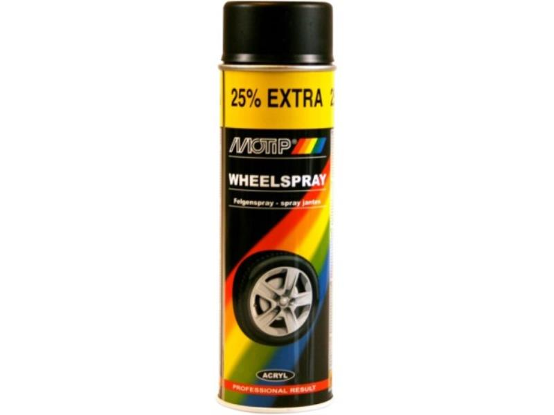 500 ml Motip Wheelspray Black m
