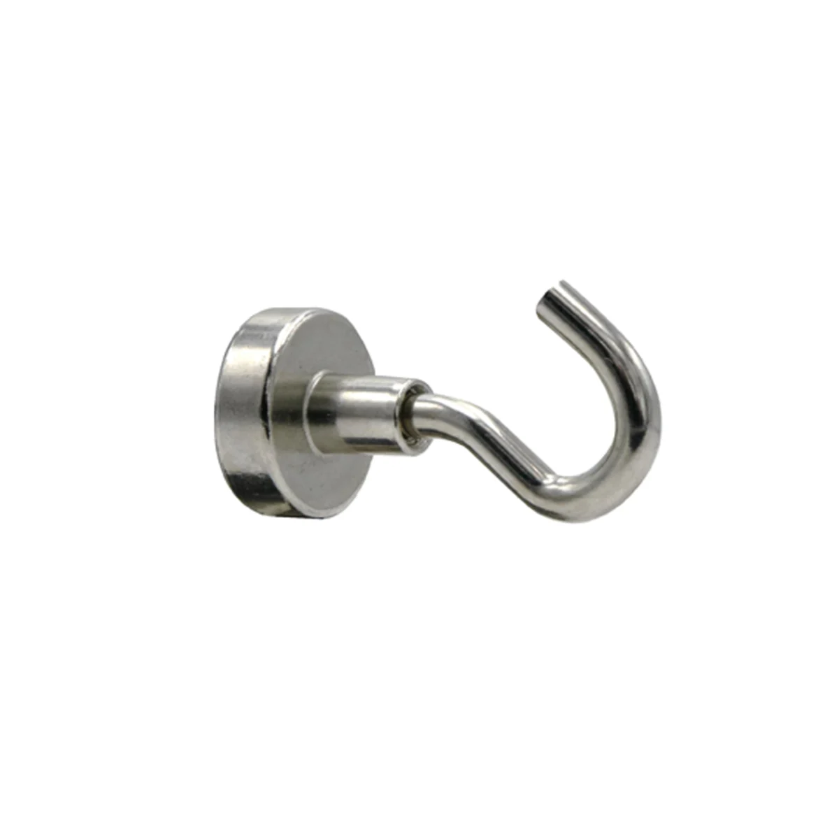 6 Neodymium Magneethaken Zilverkleurig