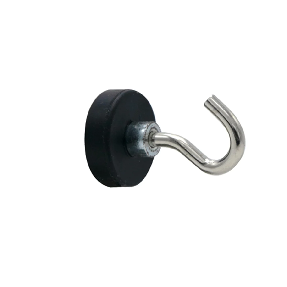 6 Neodymium Magneethaken Zwart