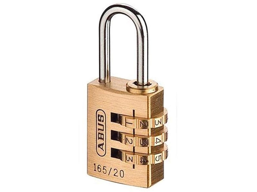 Abus Cijferhangslot 165 Messing 23 mm