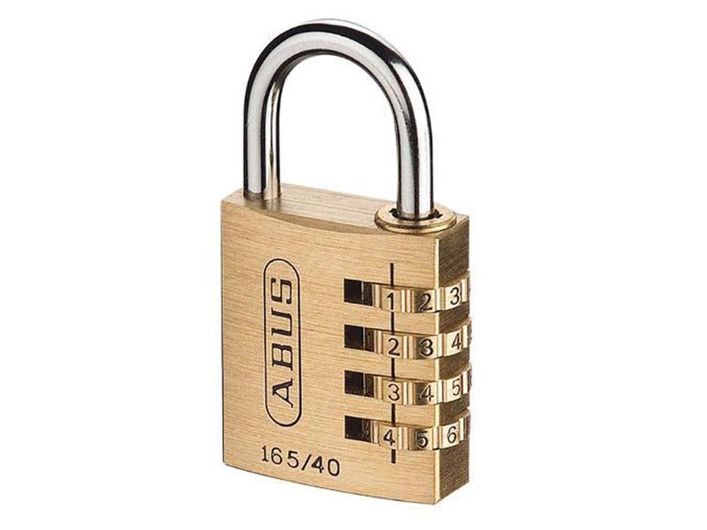 Abus Cijferhangslot 165 Messing 42 mm