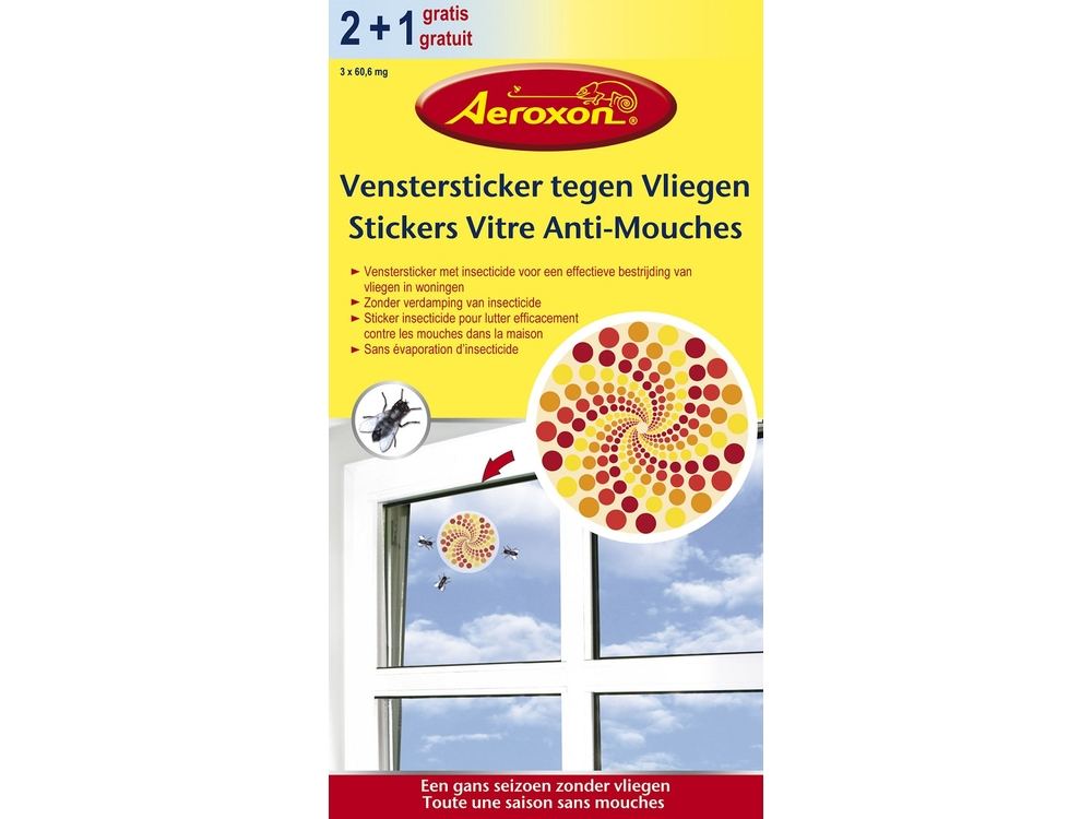 Aeroxon Vensterstickers Vliegen