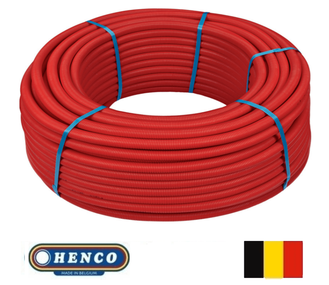 Henco Rixc Tube Multicouche Sous Gaine 20×2 mm Rouge – Bobine 50 m