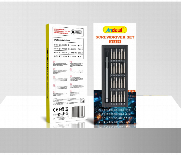 Andowl Mini Screwdriver Set 24-in-1 (Q-Ls24)