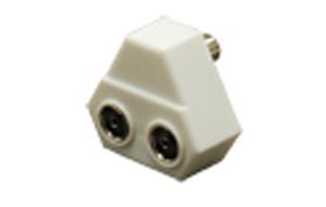 Antenna Splitter (1 in m and 2 Out F)