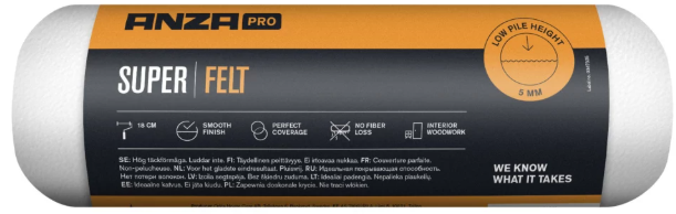 Anza Pro Maxi Vilt Roller 25 cm