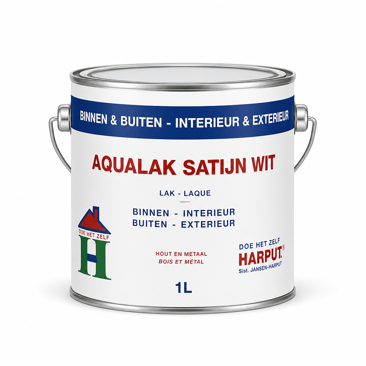 Aqualak Satin Wit 1 l