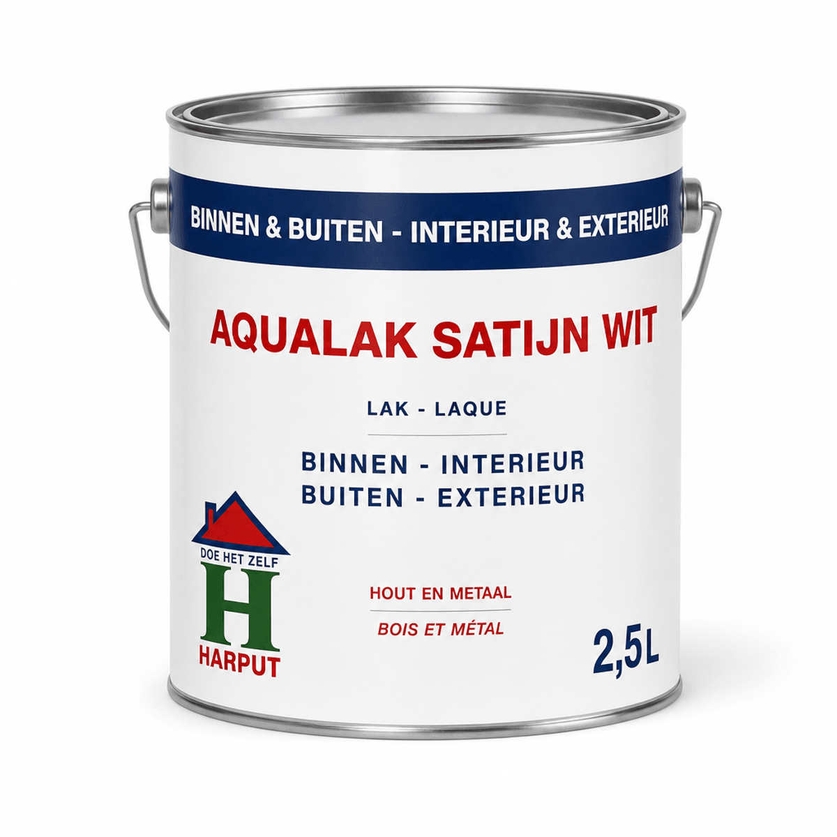 Aqualak Satin Wit 2.5 l