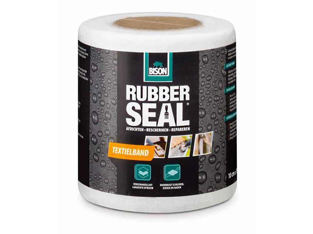 Bison Rubber Seal Textielband 100mmx10m