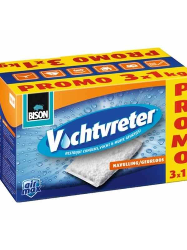 Bison Vochtvreter Navulling 2+1 Gratis 3 kg