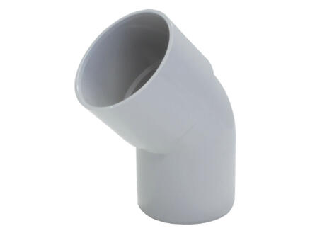 Bocht Pvc 50 mm Lichtgrijs 45°