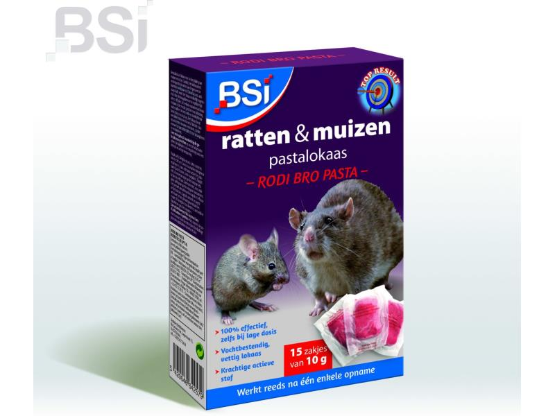 Bsi Ratten en Muizen Rodi Bro Pasta 15x10g