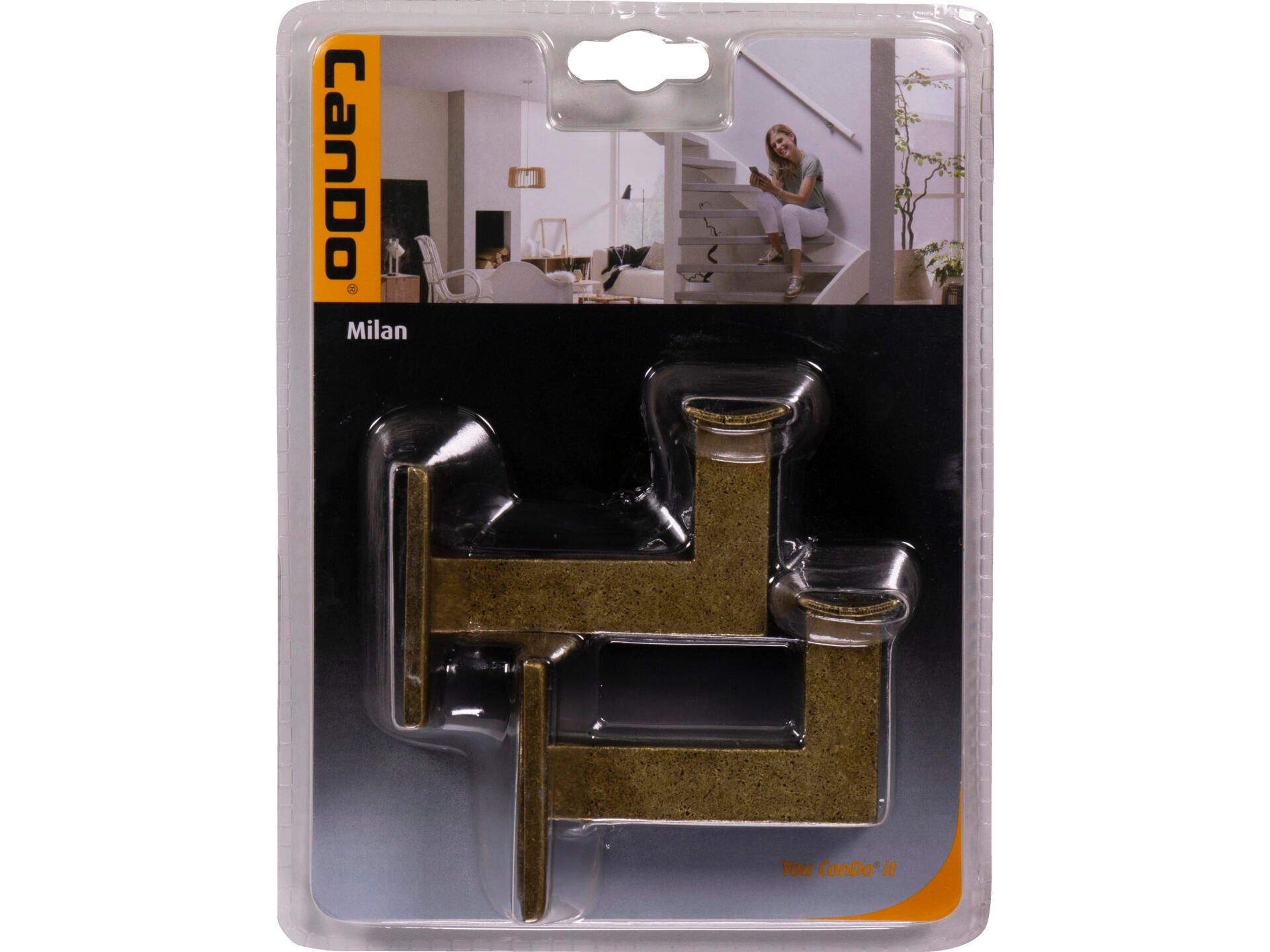 Cando Trapl. Houder Milan Oud Brons 2st 4