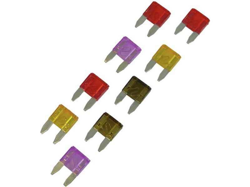 Carpoint Mini Steekzekeringen Assortiment 3-10a 9st