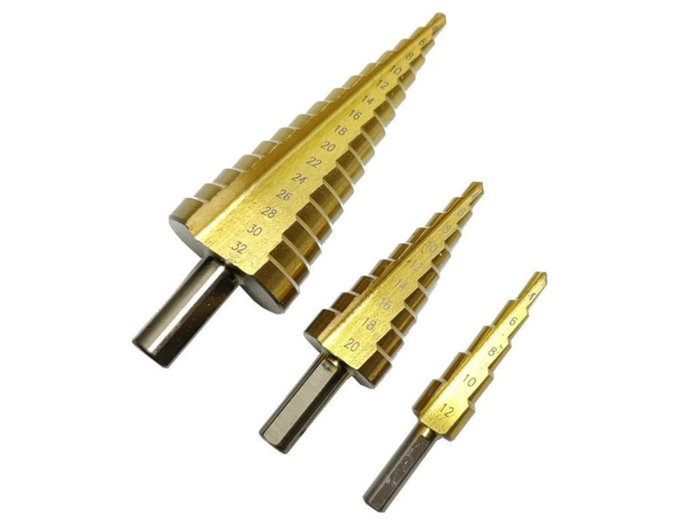 Conische Plaatfrezen Titanium 3st