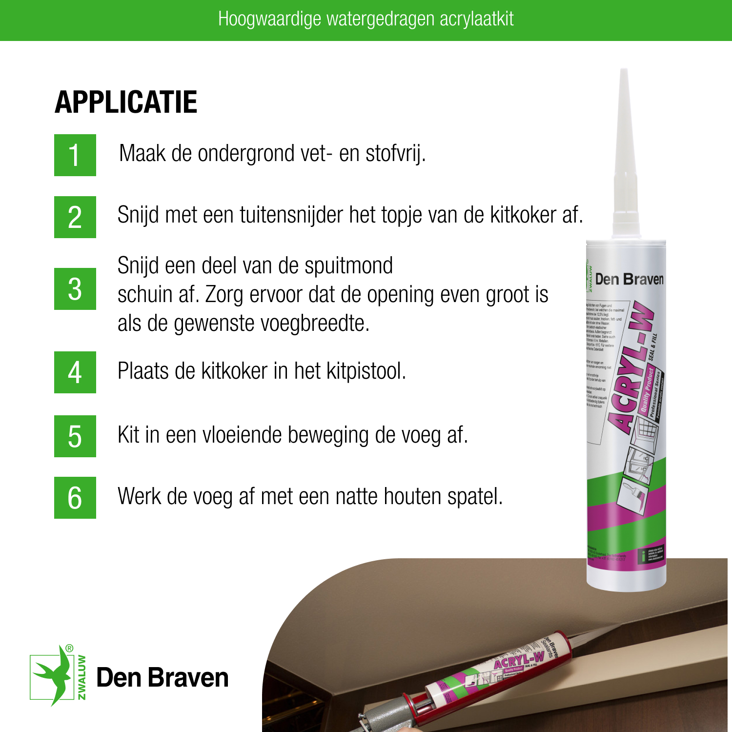 Den Braven Acryl W Wit