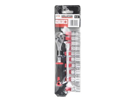 Dopsleutelset 1/4" - 12 St.