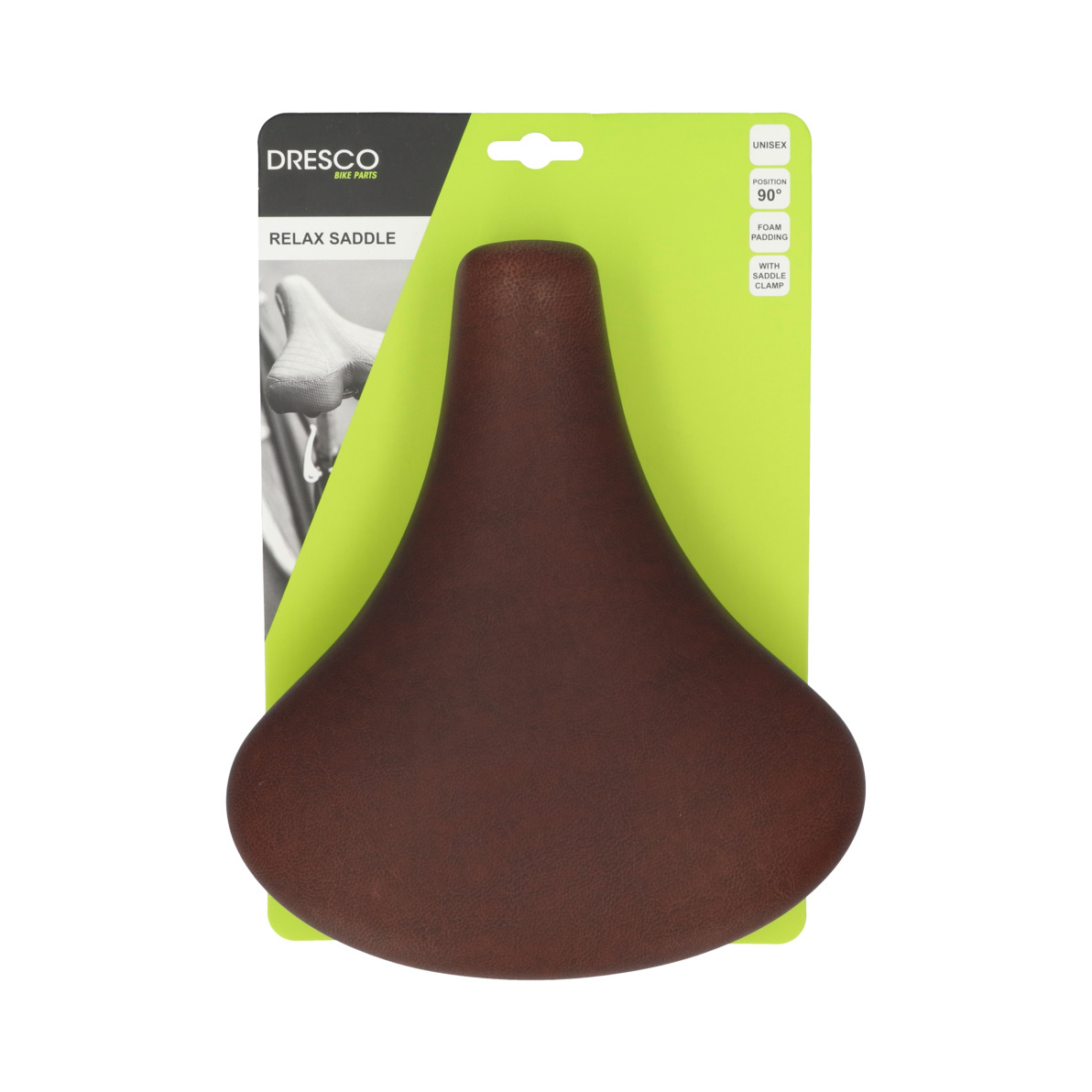 Dresco Selle de Vélo City Retro Marron