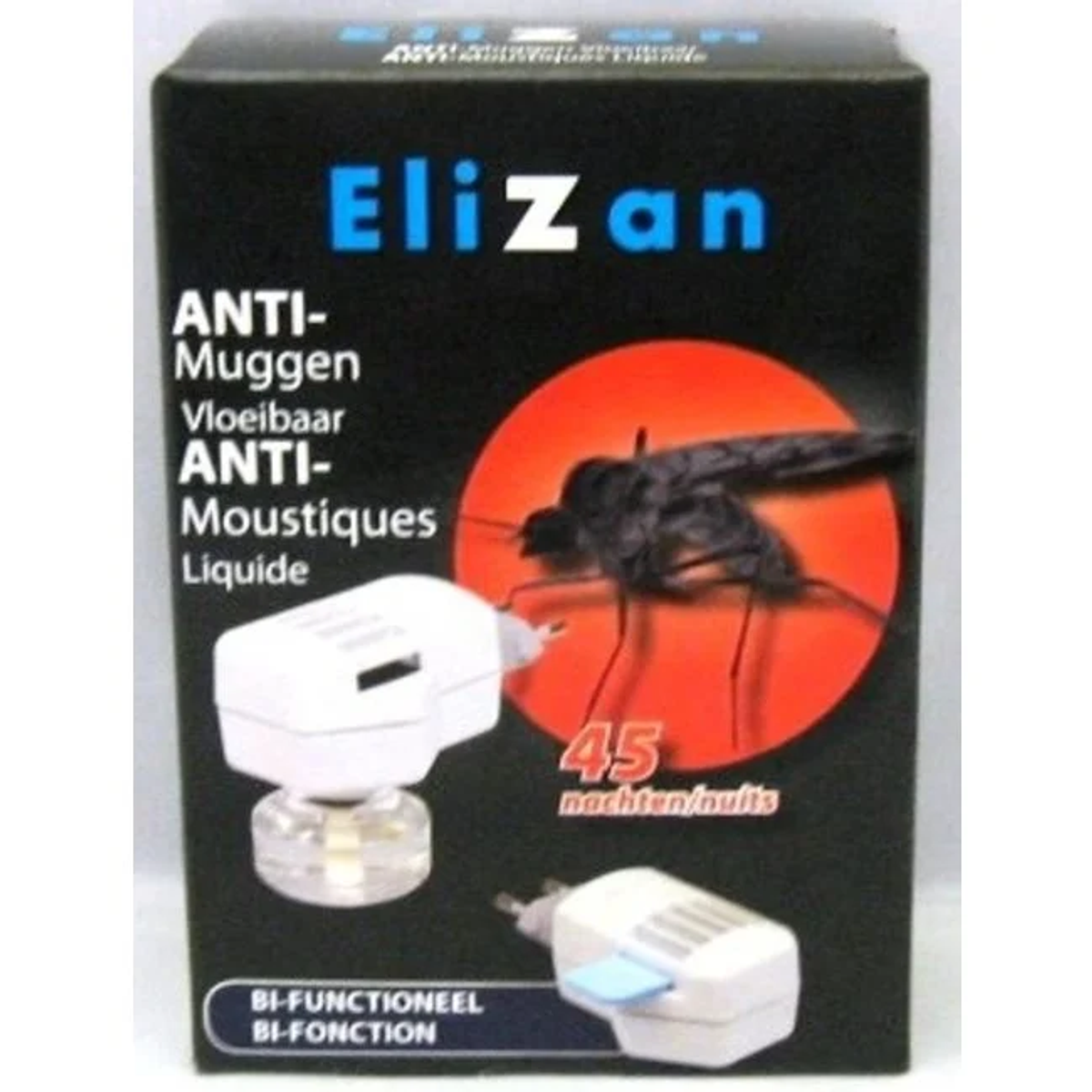Elizan Appareil Anti-Moustiques + Liquide 45 Nuits