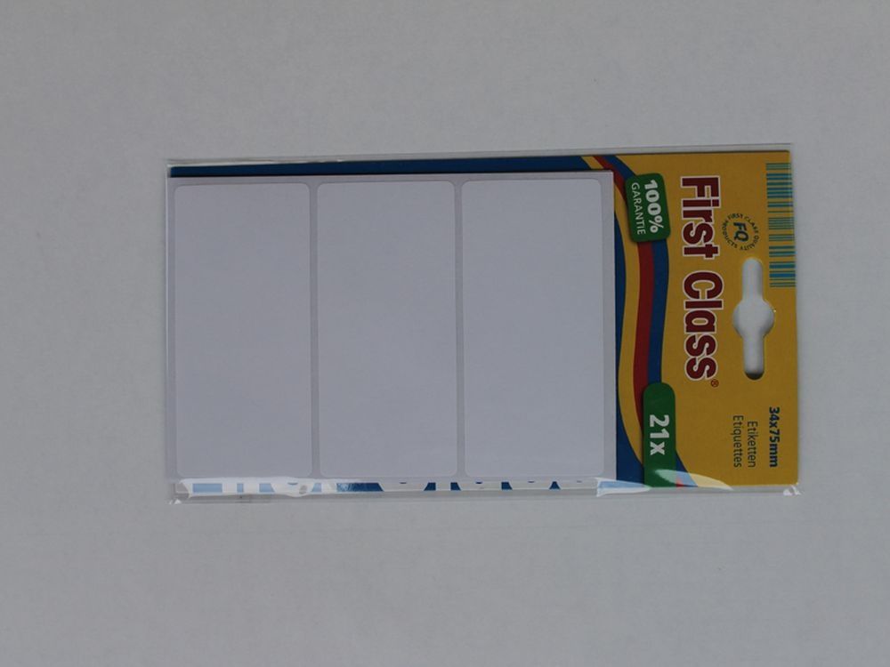 Etiketten 21 Stuks Ft 34x75 mm Fc 2