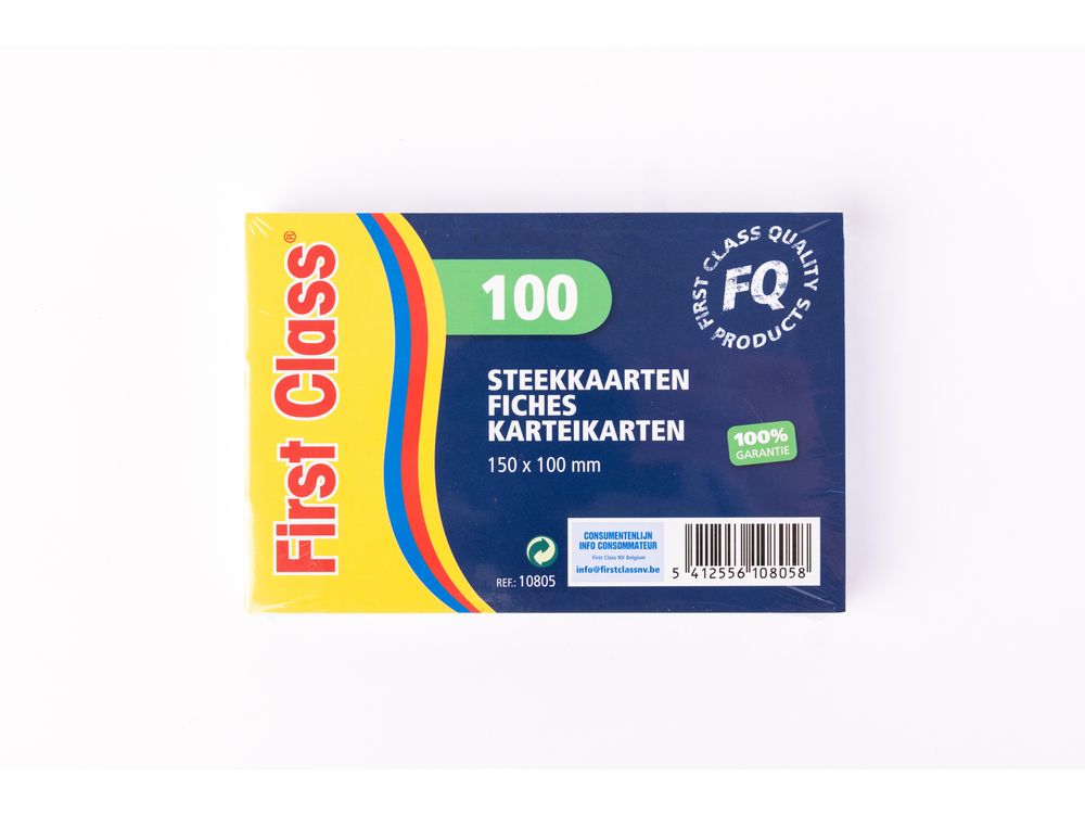 Fichen 100x150mm Wit Gelijndx100 Fc