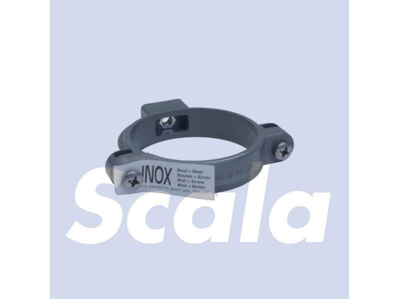 Fixo Pvc Beugel 75 mm Grijs