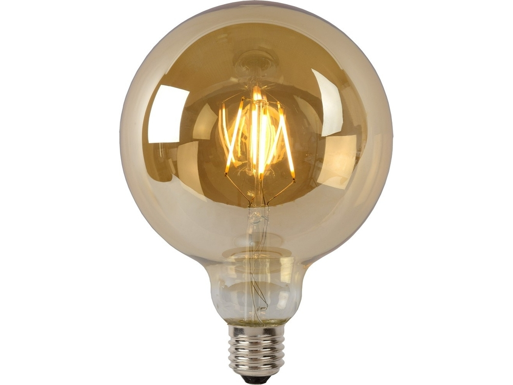 Lucide G125 - Ampoule Filament - Ø 12,5 cm - Led Dim. - E27 - 1x8w 2700k - Ambre