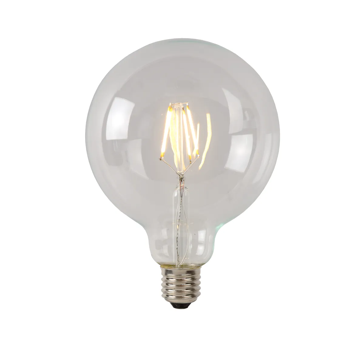 Ampoule Led À Filament Lucide G125 - E27 - 5w - Dimmable - Diam. 125 mm - Transparent