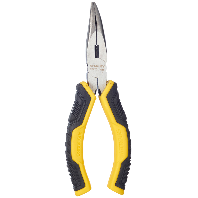 Stanley Long Bent Nose Pliers Control Grip 150 mm Stht0-75065