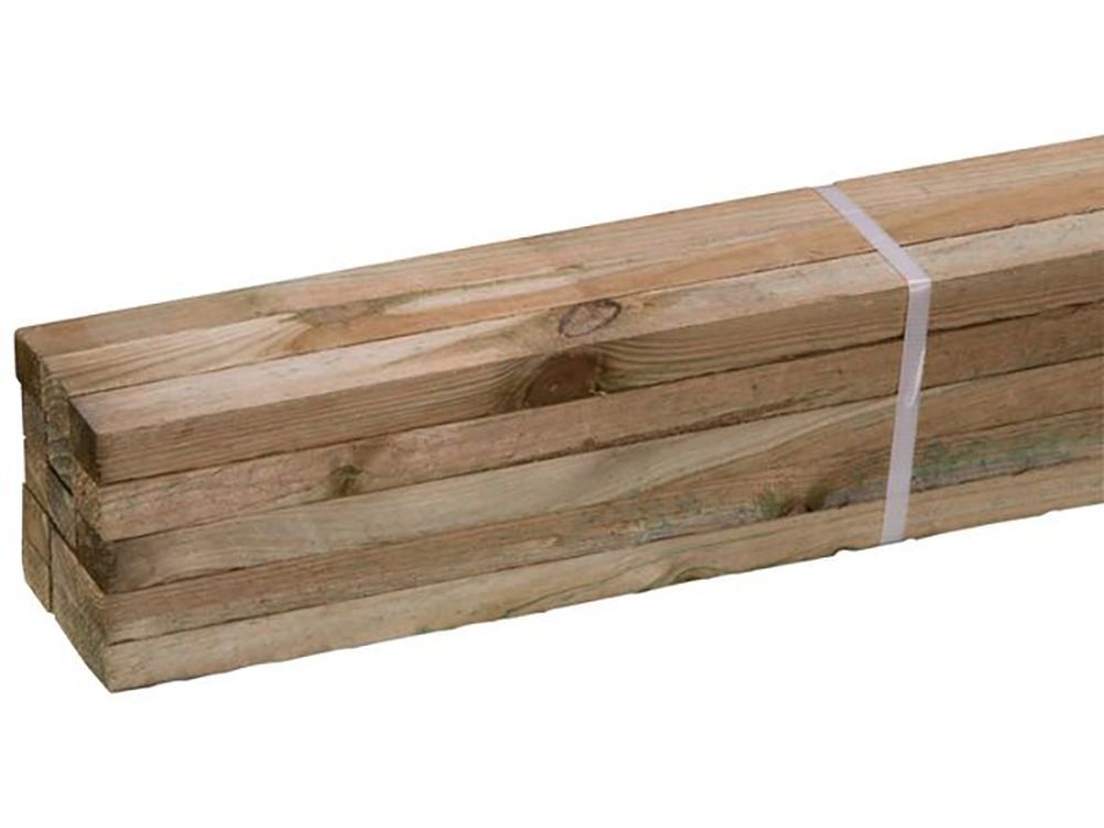 Geimpregneerd Ruw Hout 18x28mm 300 cm