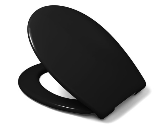 Go By van Marcke Sana Abattant de Toilettes Fermeture Amortie Thermoplastique Noir