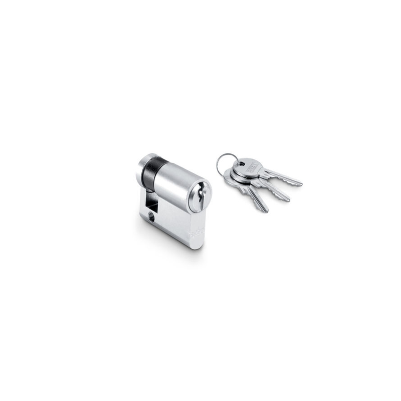 Geze Euro Profile Half Cylinder 40 mm 10/30 with 3 Keys 090176