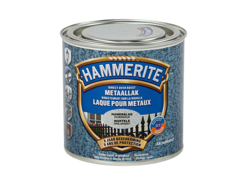Hamerite 250 ml Zilv.grijs