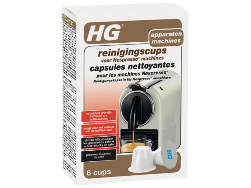 Hg Reinigingscups voor Nespresso Machines
