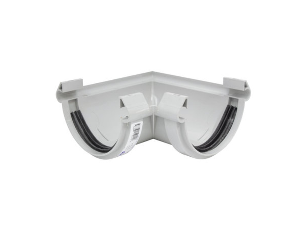 Hoek Vr Dakgoot Aie g-125 D.grey Rubber
