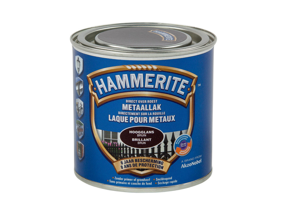 Hoogglanslak-1/4l-Bruin