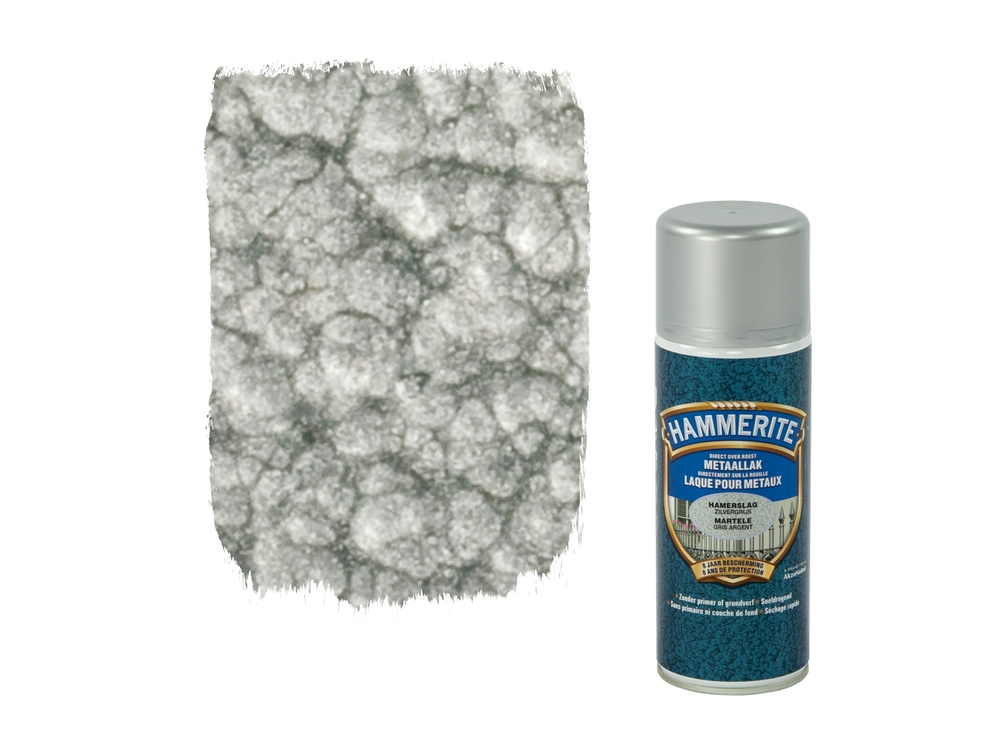Ht Hamerslag Spray Zilvergrijs 400 ml
