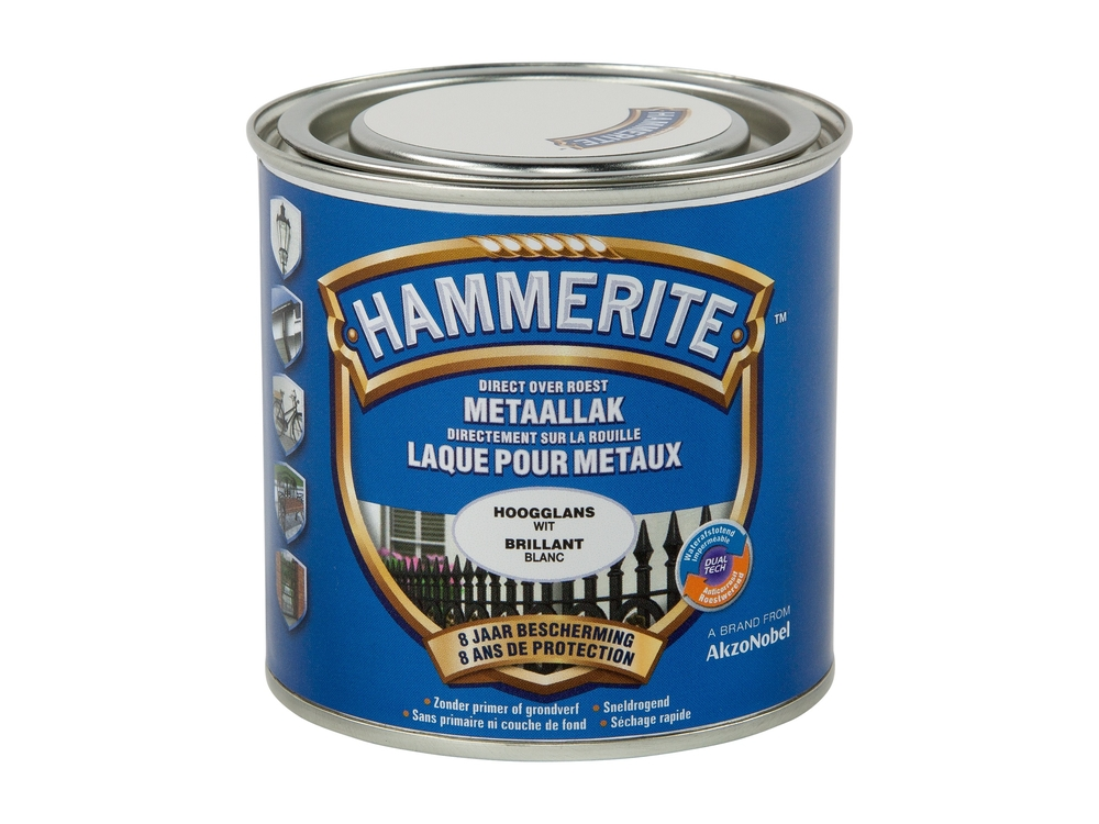 Ht Hoogglanslak Wit 250 ml