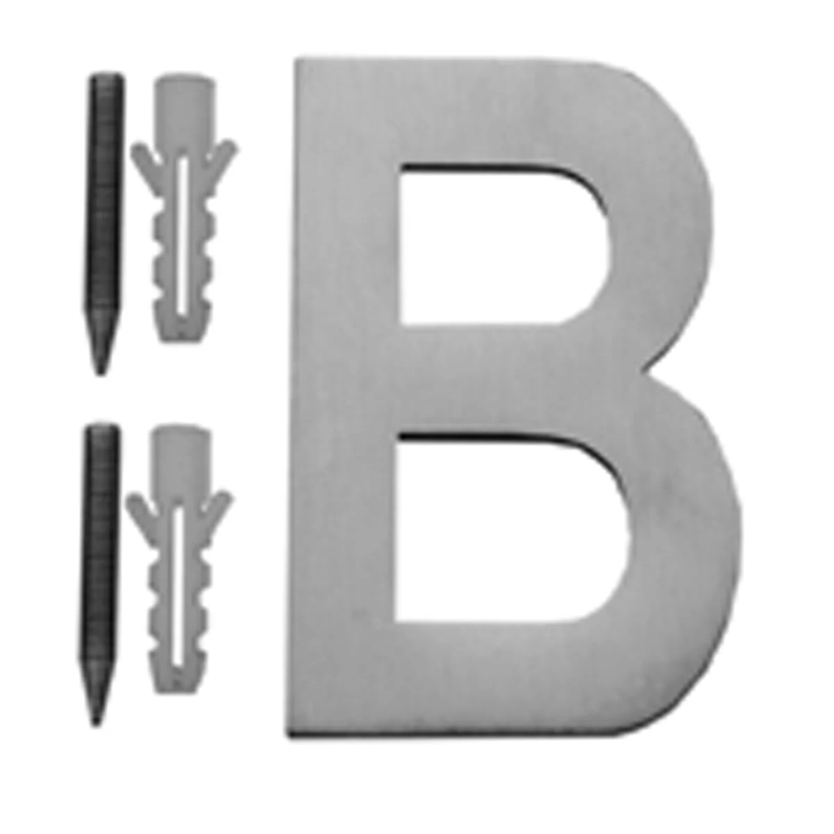 Huisletter, Rvs, Onzichtb.bev. B