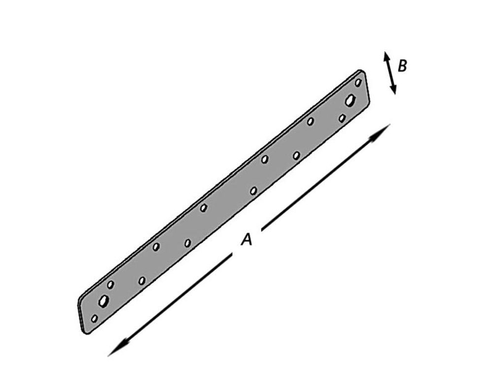 Ijzerpl Geperfor 400 mm 01222