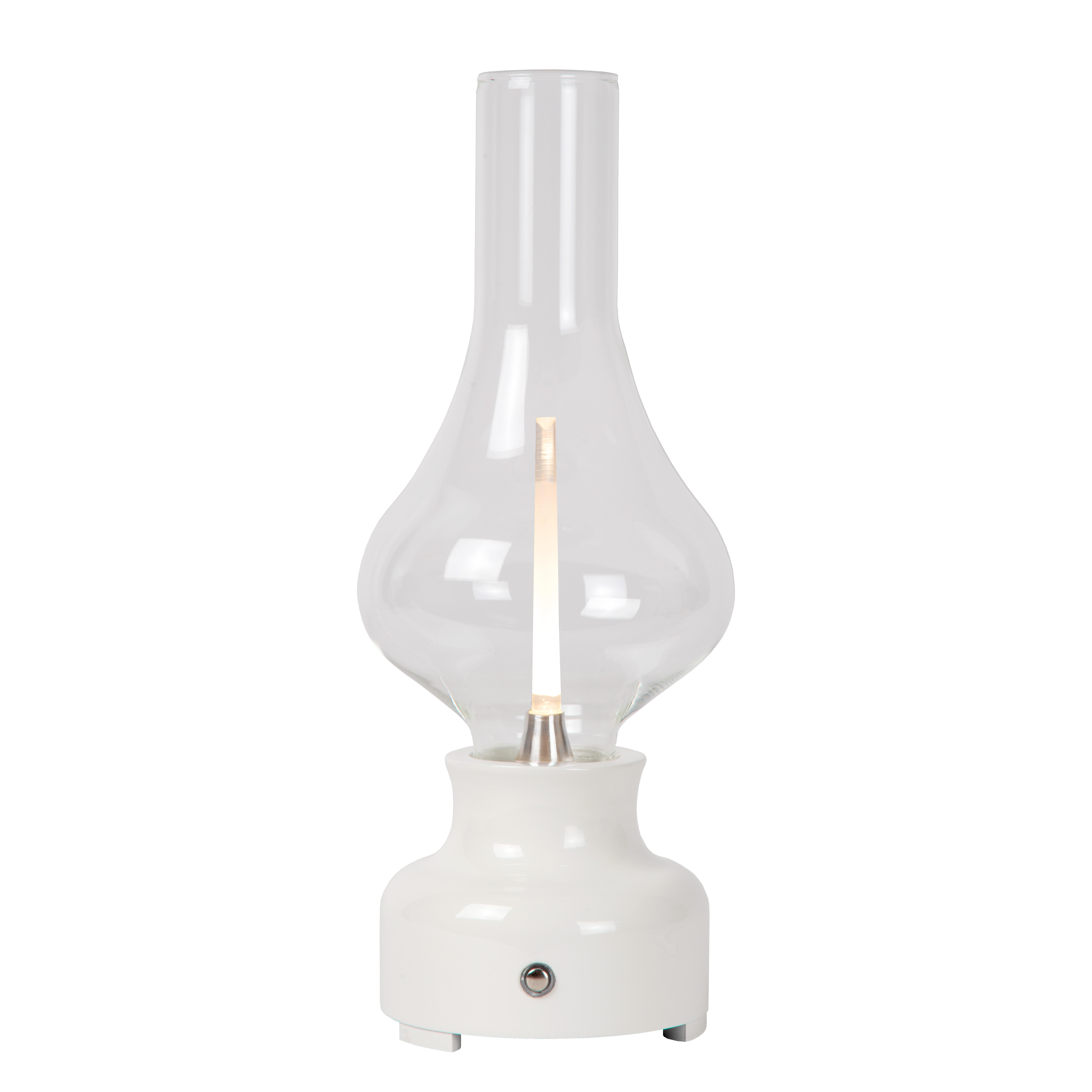 Lucide Jason Lampe de Table Led Dimmable Blanc/transparent 2w 3000k