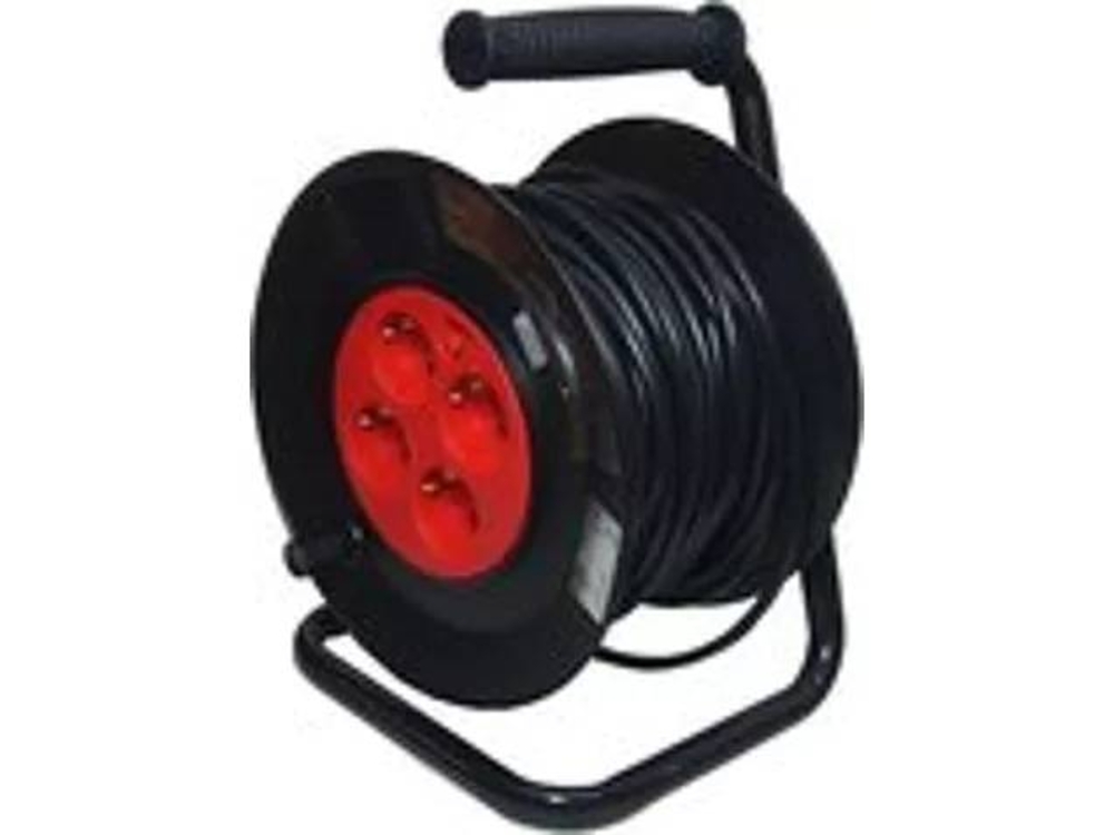 Kabelhaspel Neopreen H07rn met 25 m Kabel 3x2.5mm2