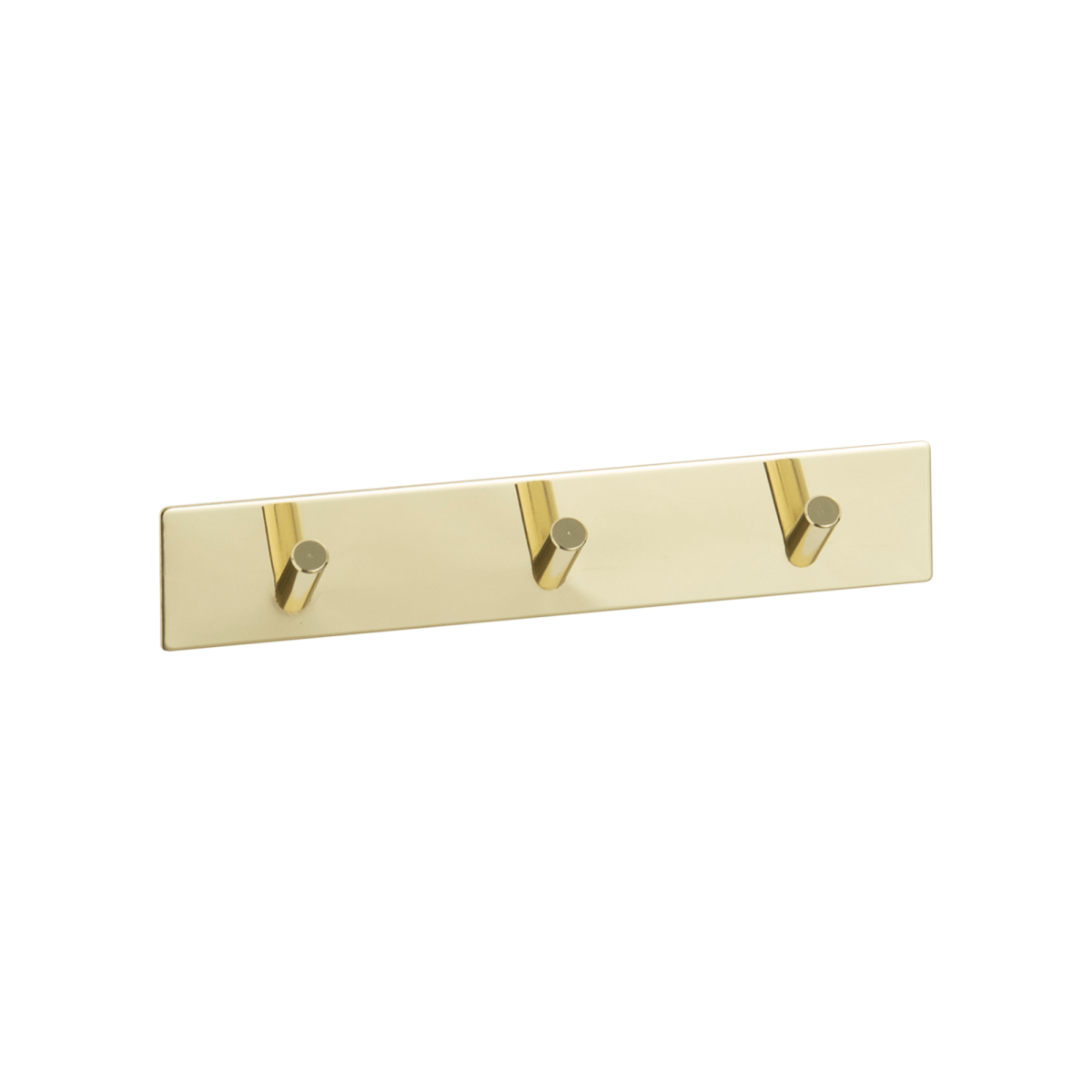 Self-Adhesive Coat Rack 3 Hooks 20×4 cm Gold Look