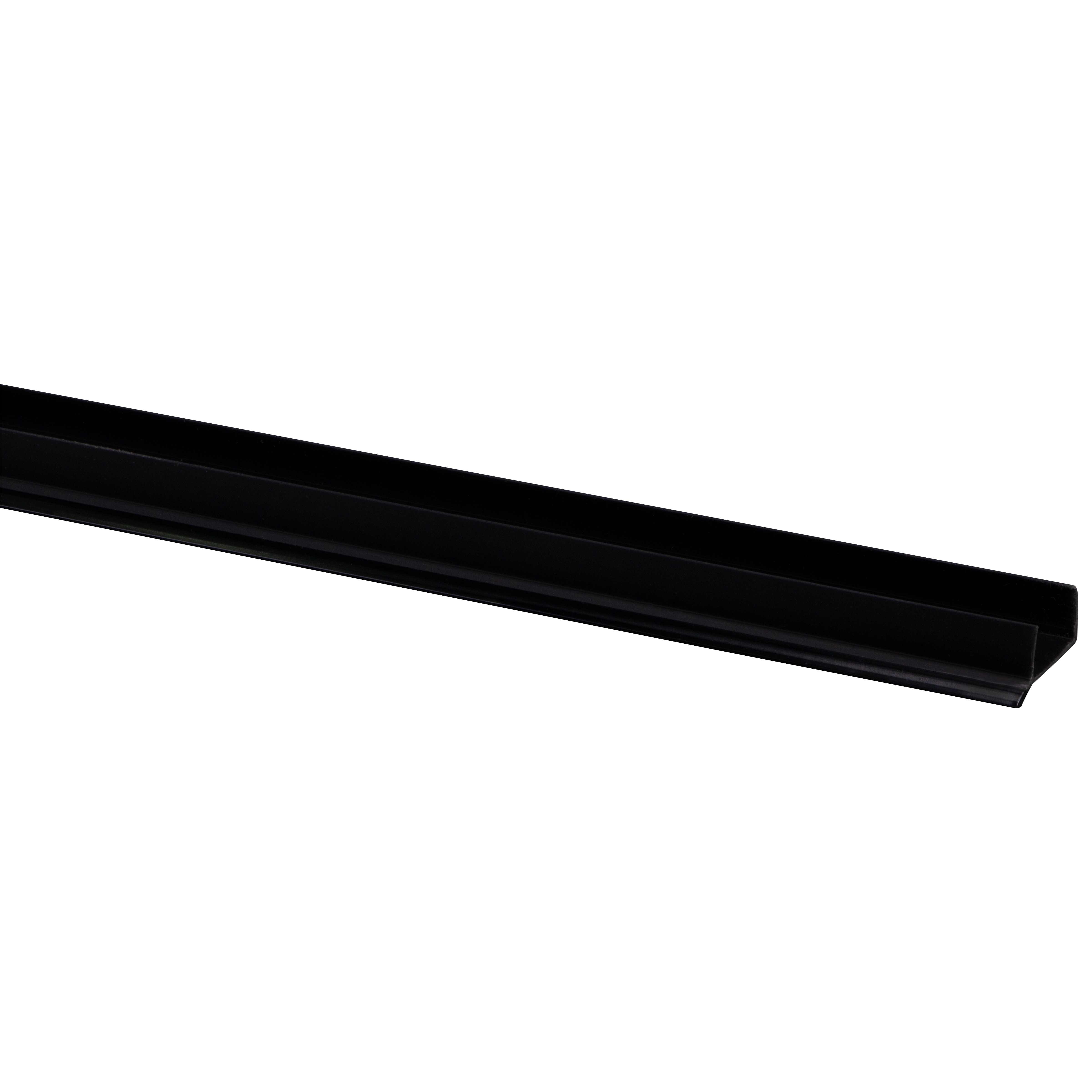 Profil de Plinthe de Cuisine Noir 9,5×20 mm, 260 cm (Jewe)